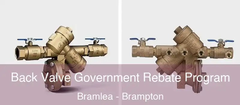  Back Valve Government Rebate Program Bramlea - Brampton